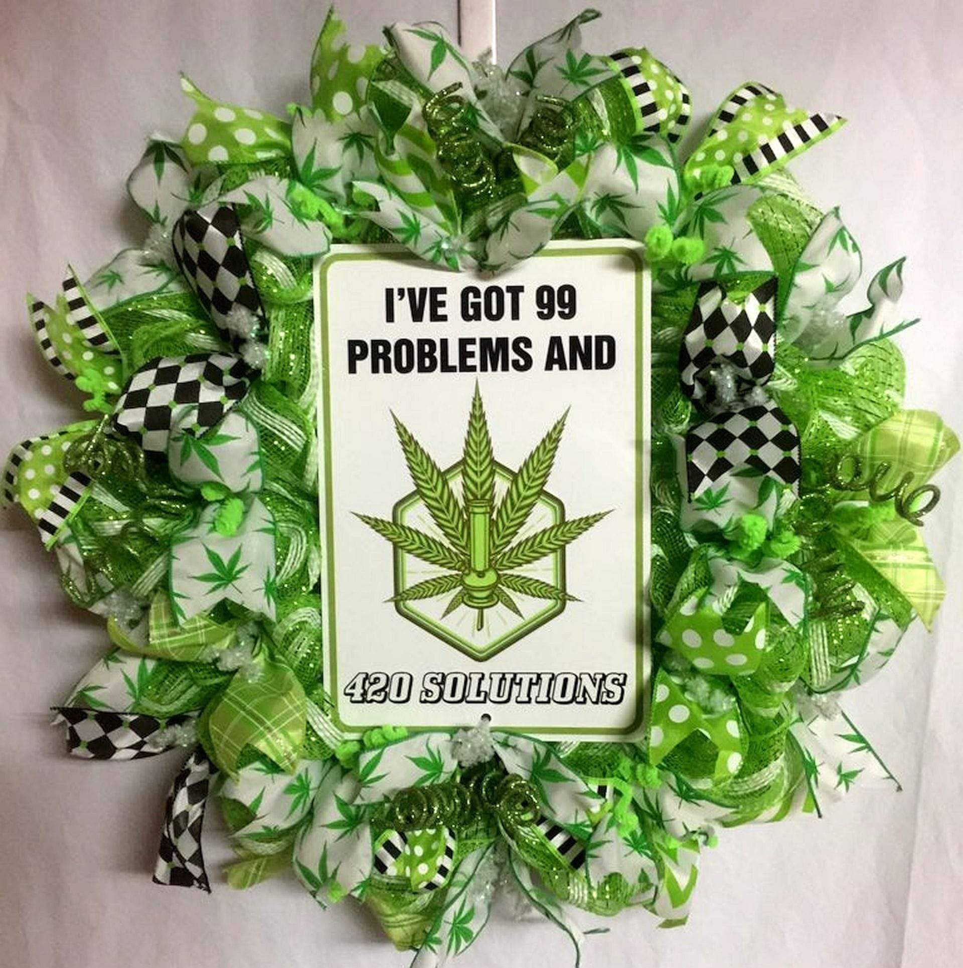 Cannabis Leaf Ribbon Kit - 3 / 10 Yard Rolls